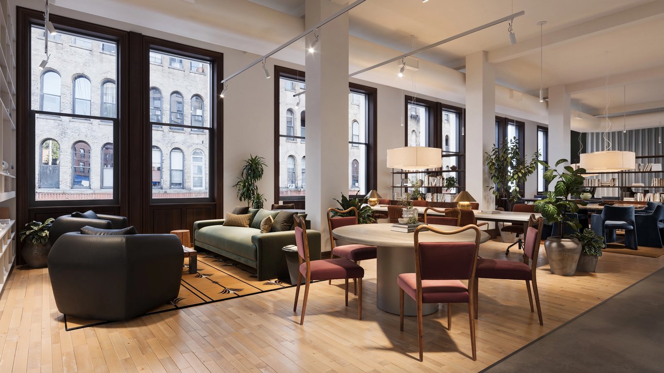 An interior shot of Industrious - Bowery