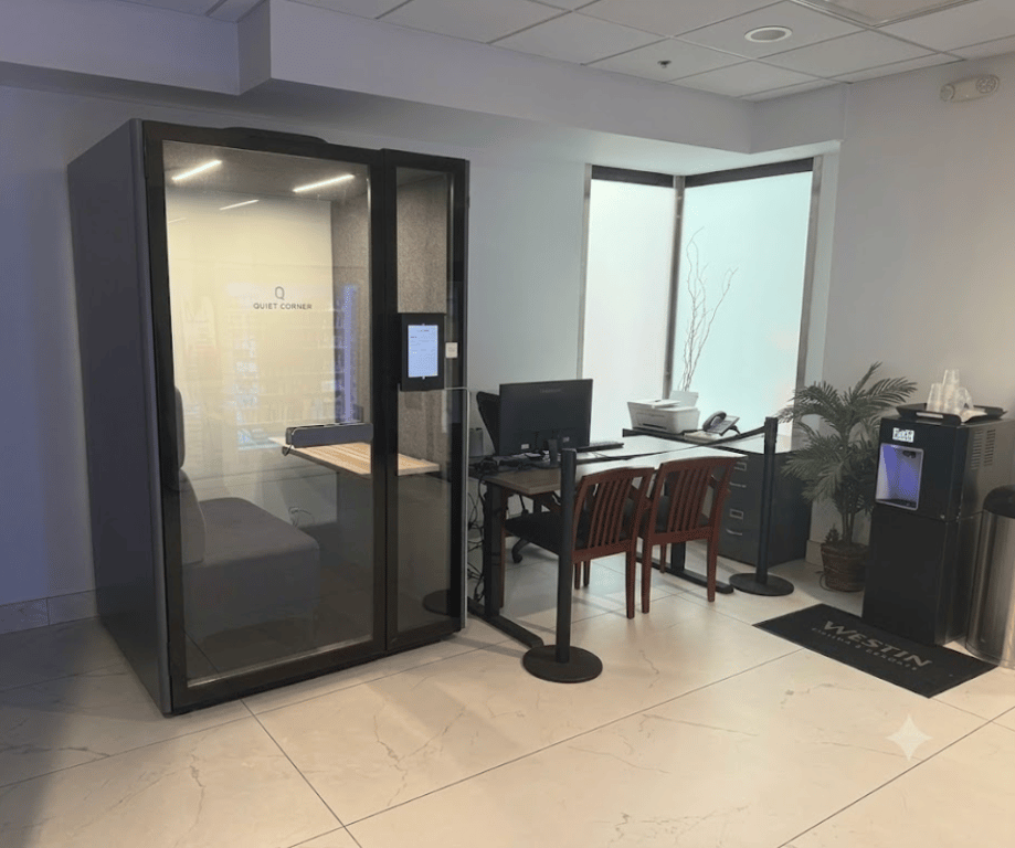 An interior shot of Quiet Corner 1