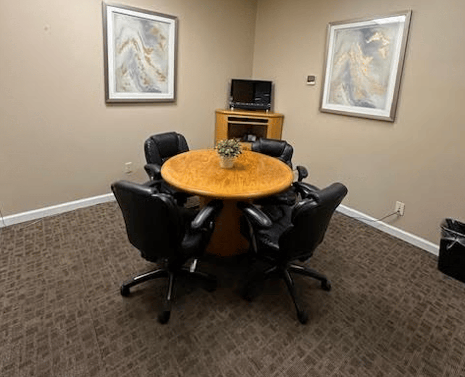 An interior shot of The Den