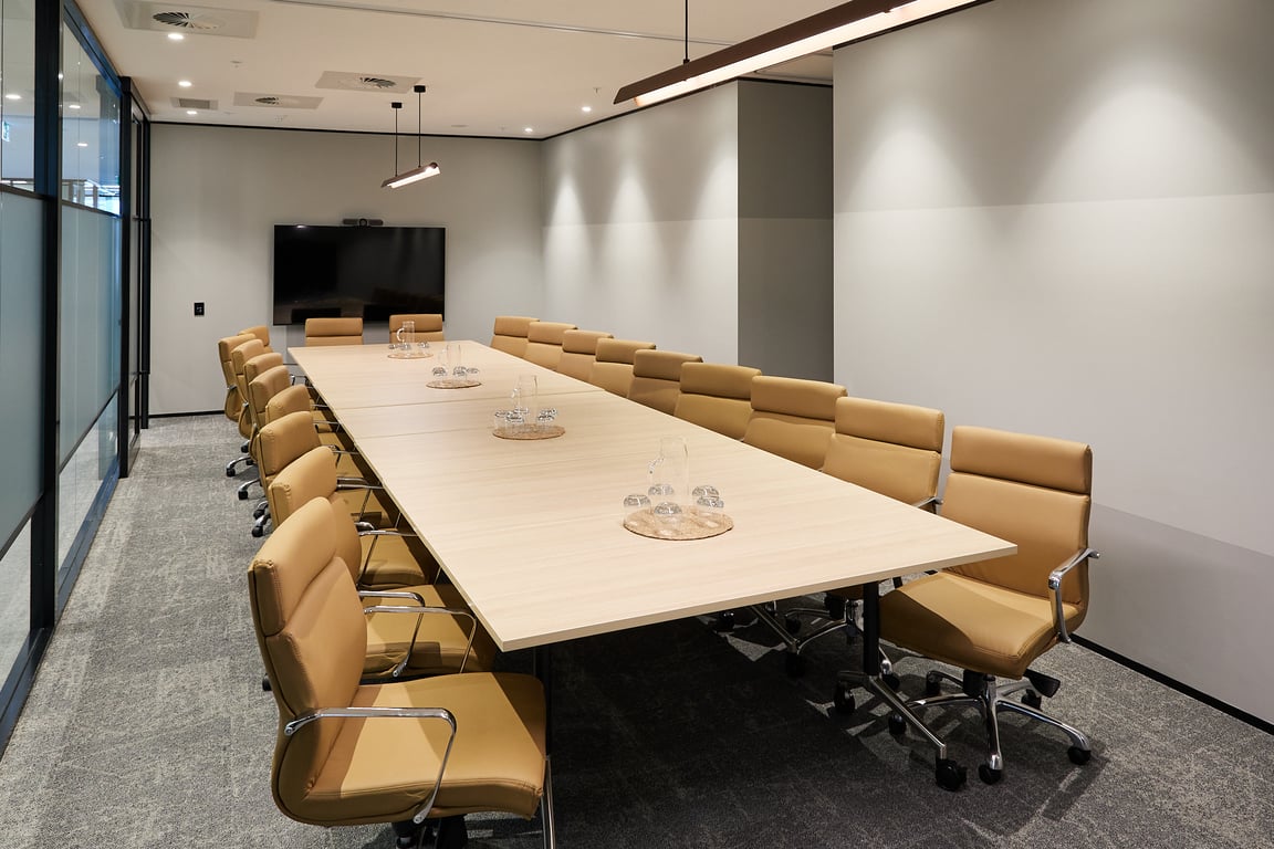 An interior shot of Double Boardroom - 20 person