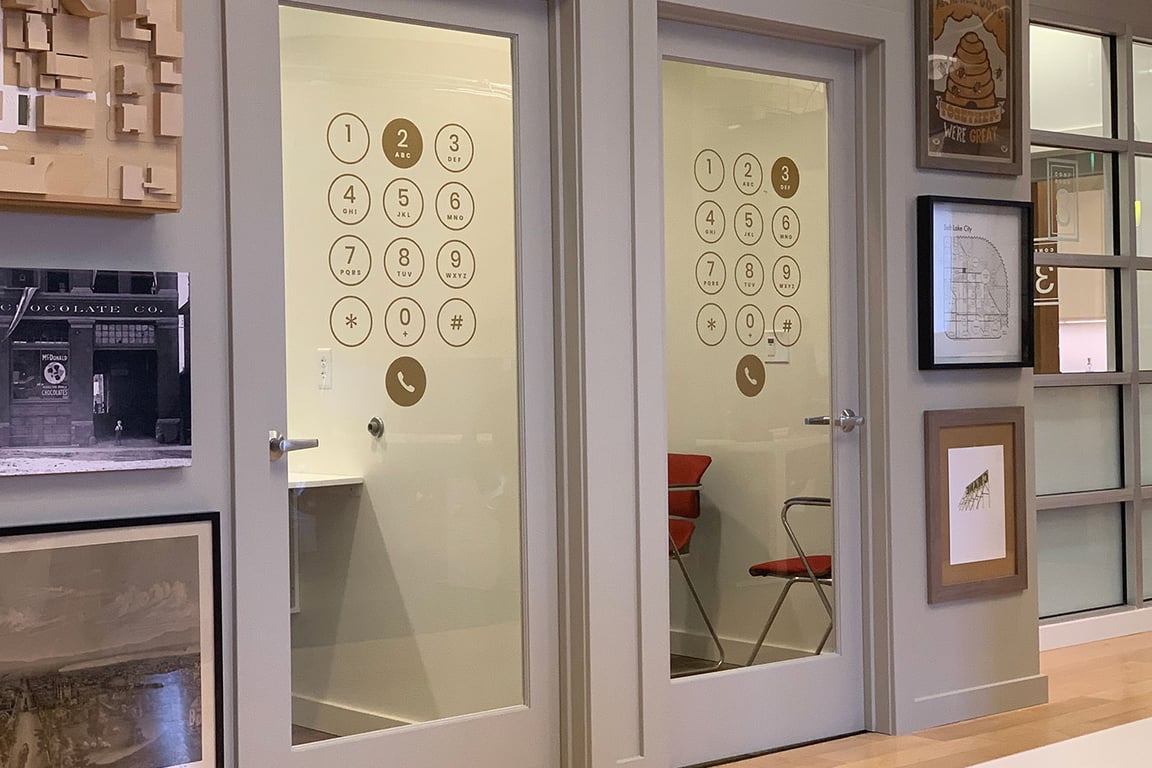 An interior shot of Phone Room