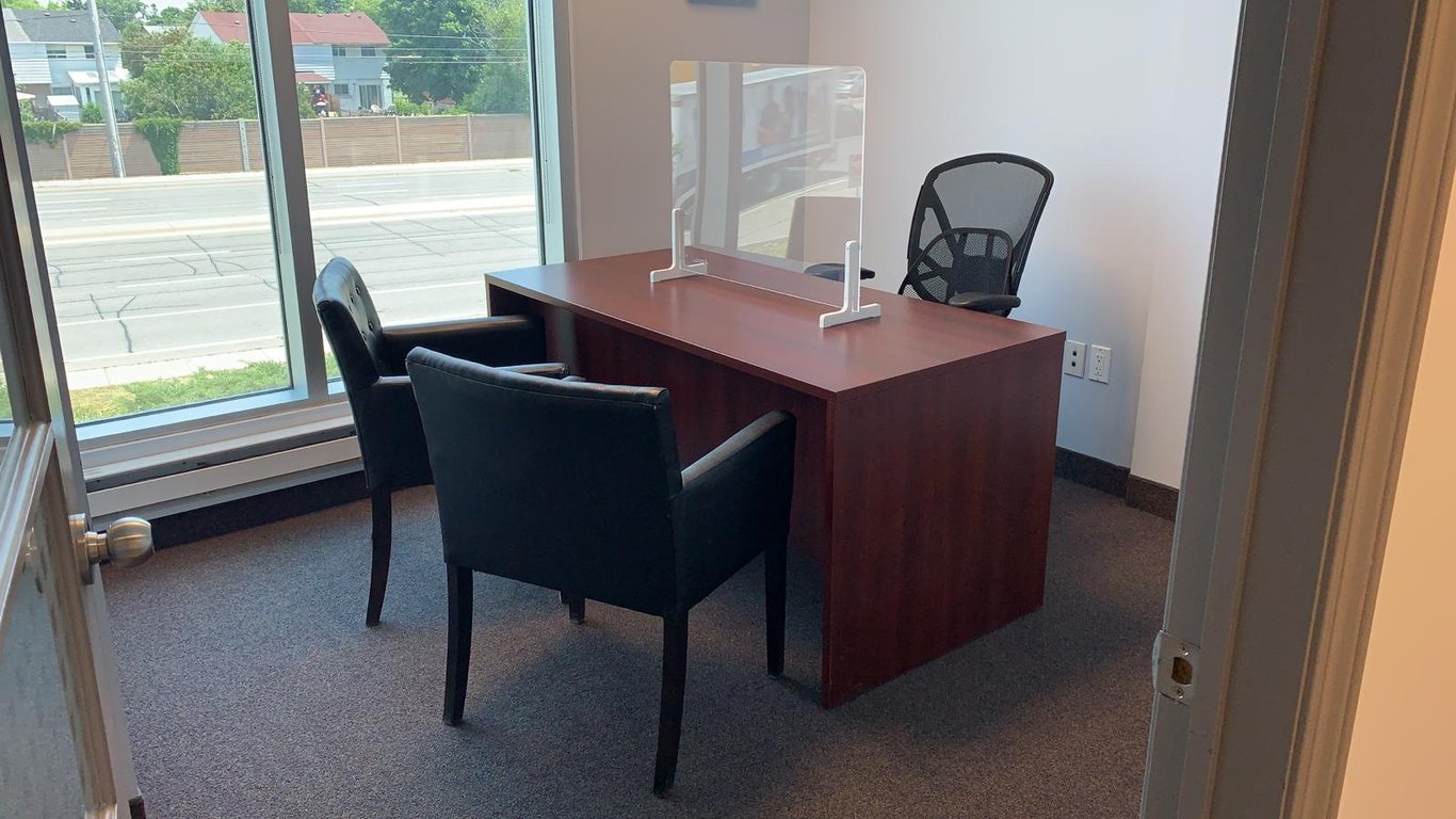 An interior shot of Private office 2 - 4 User