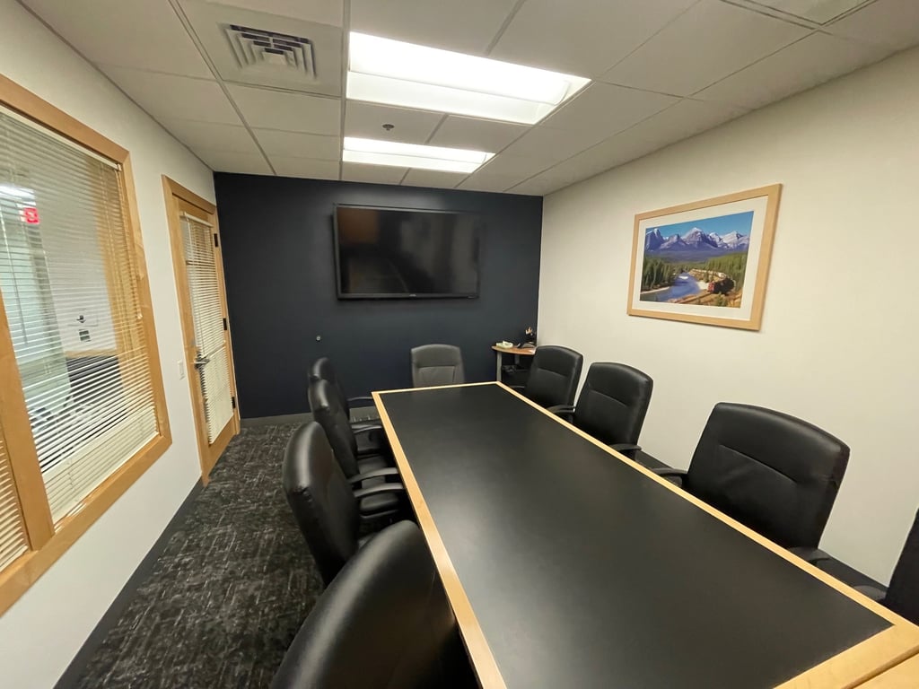 An interior shot of Medium Conference Room - A