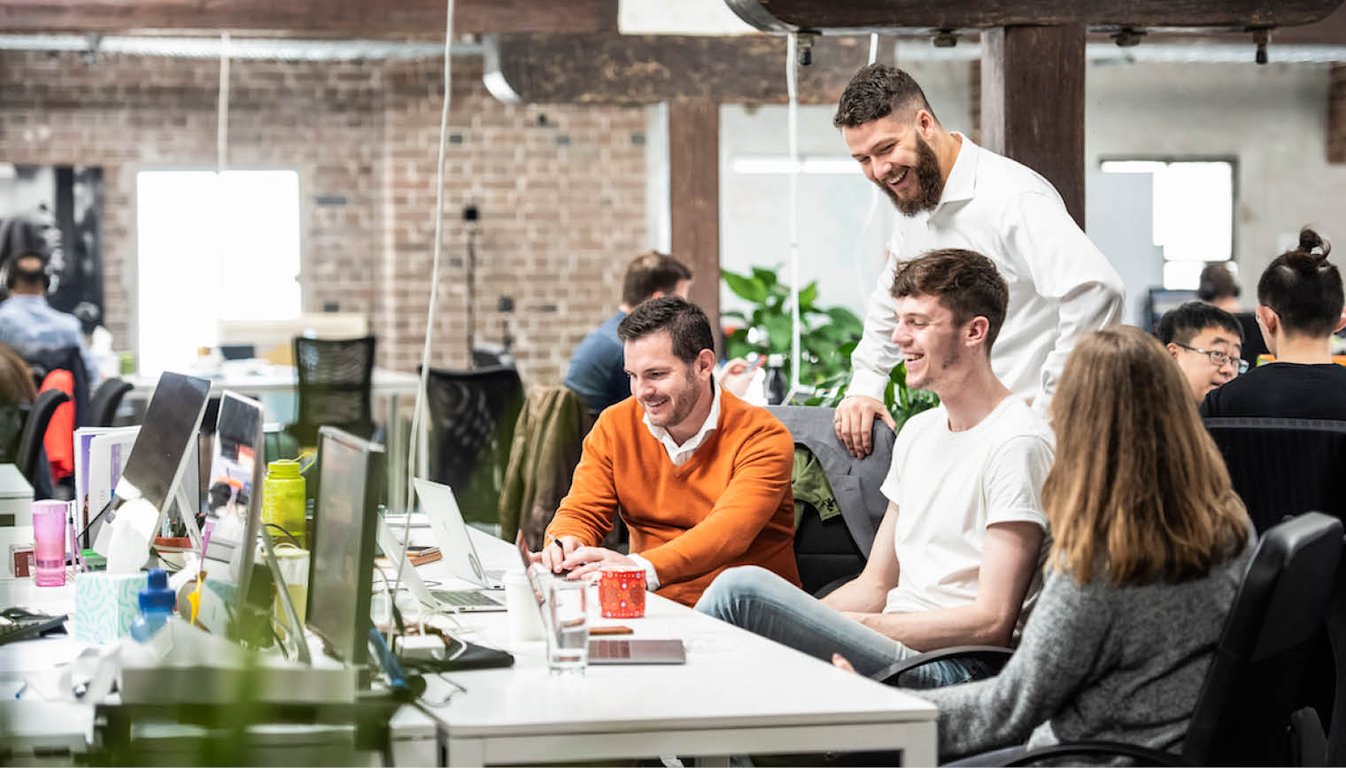 An interior view of Haymarket HQ provides first-class coworking space, mentorship and education to startups and companies wanting to tap into global markets..