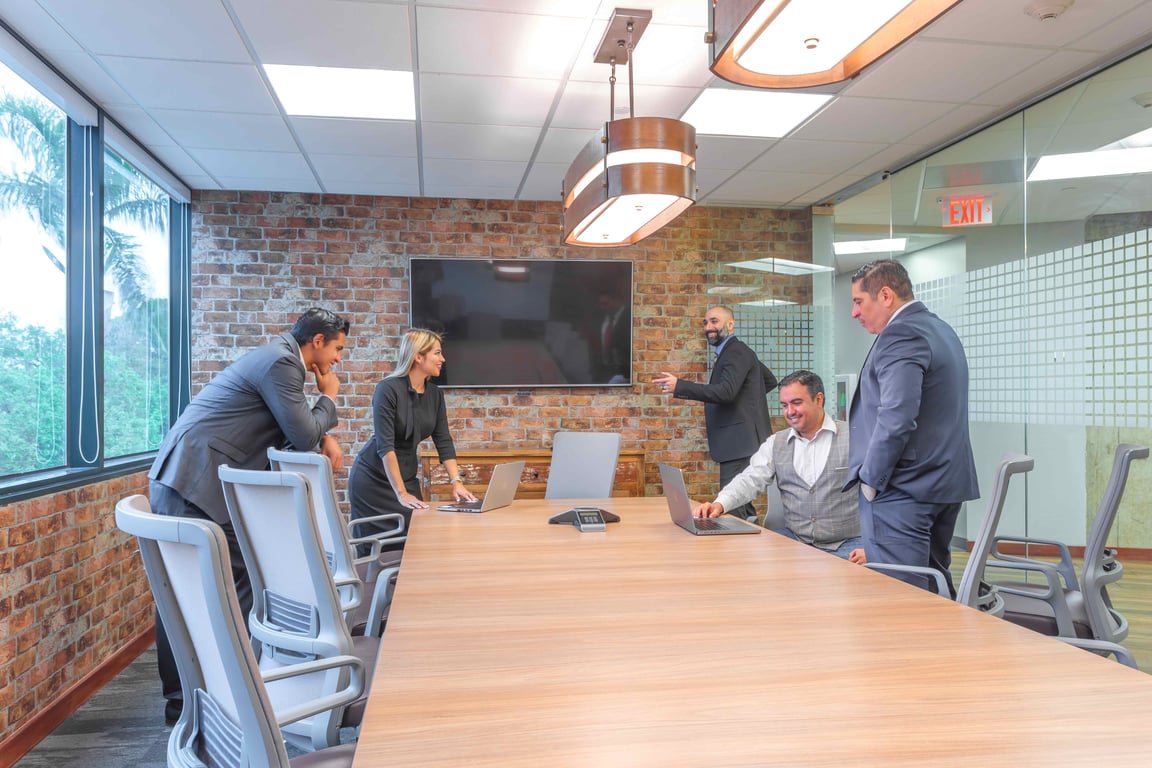 An interior shot of Boardroom