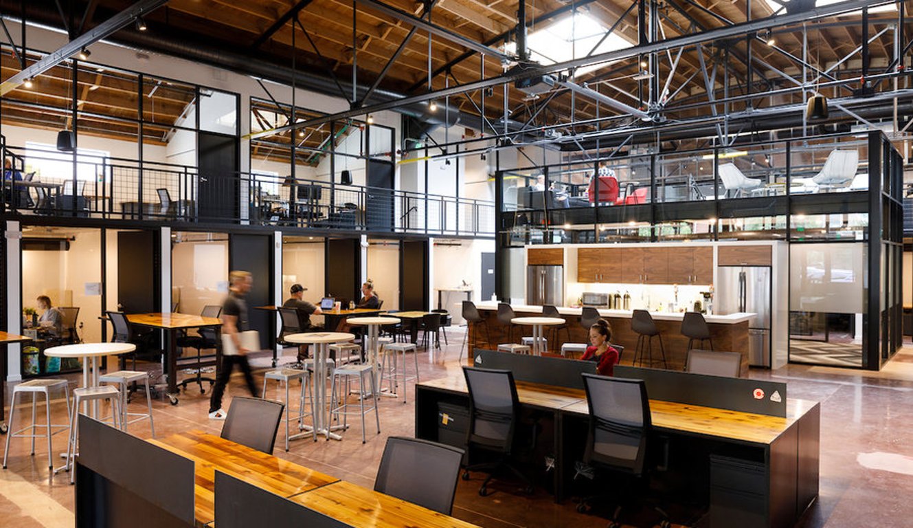 An interior shot of Alchemy Creative Workspace