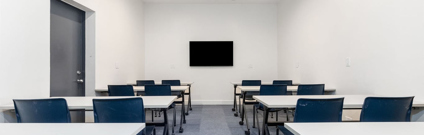 An interior shot of The Refugio Meeting Room @ THE SANDBOX Goleta