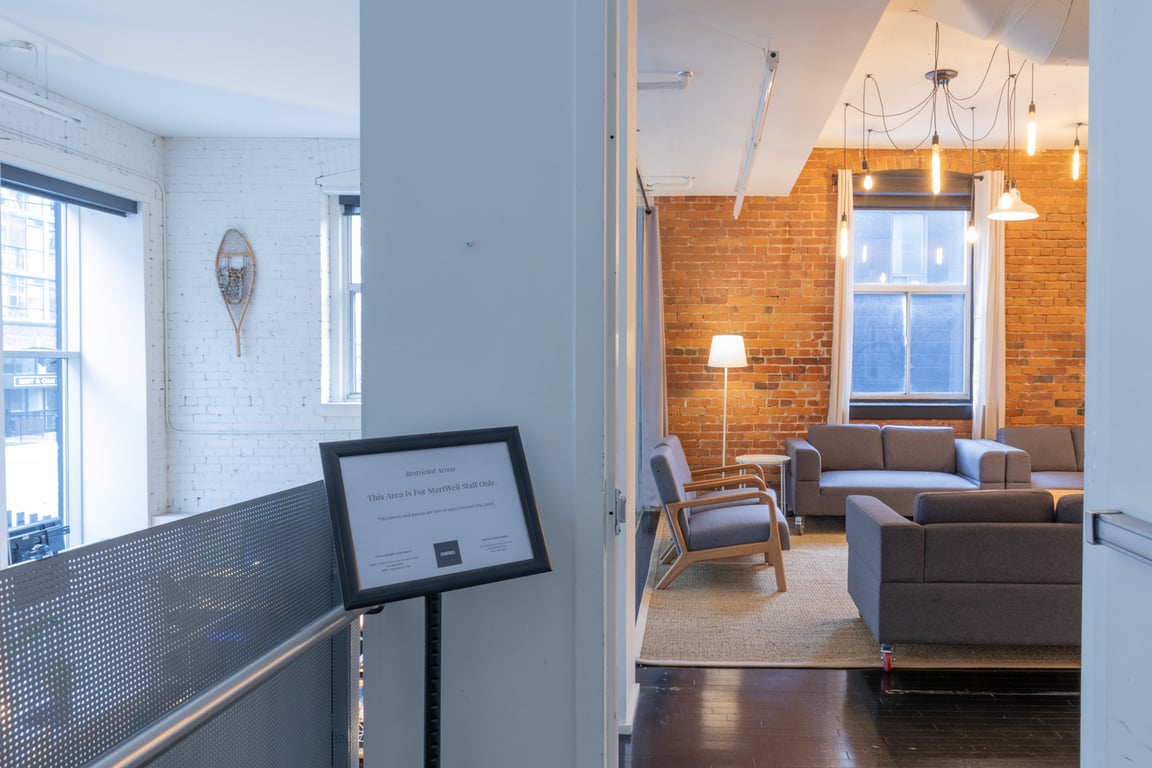 An interior shot of Level Up