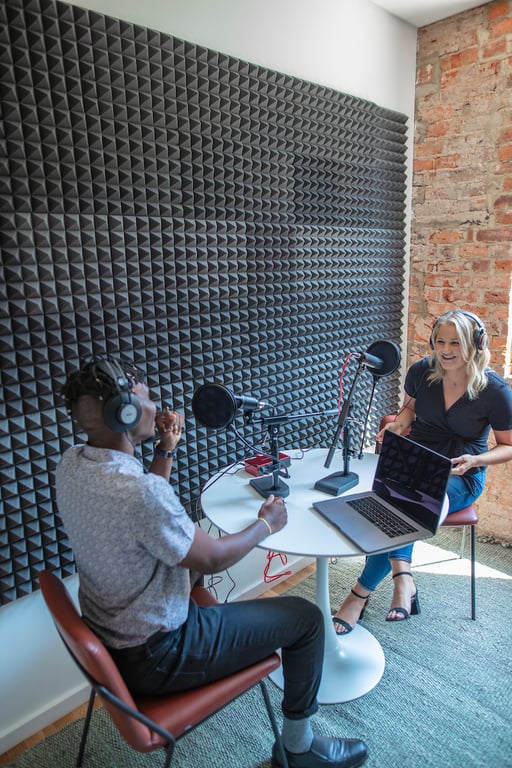 An interior shot of Podcast Room