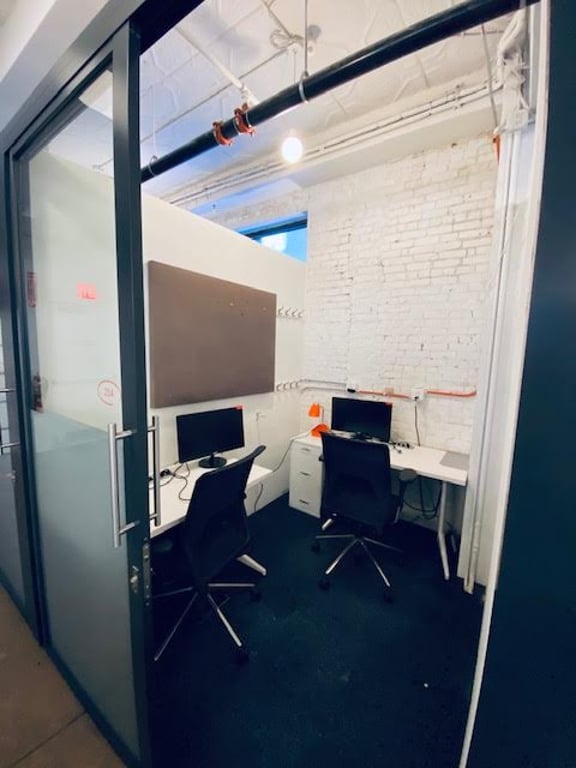 An interior shot of 2 Person private Office