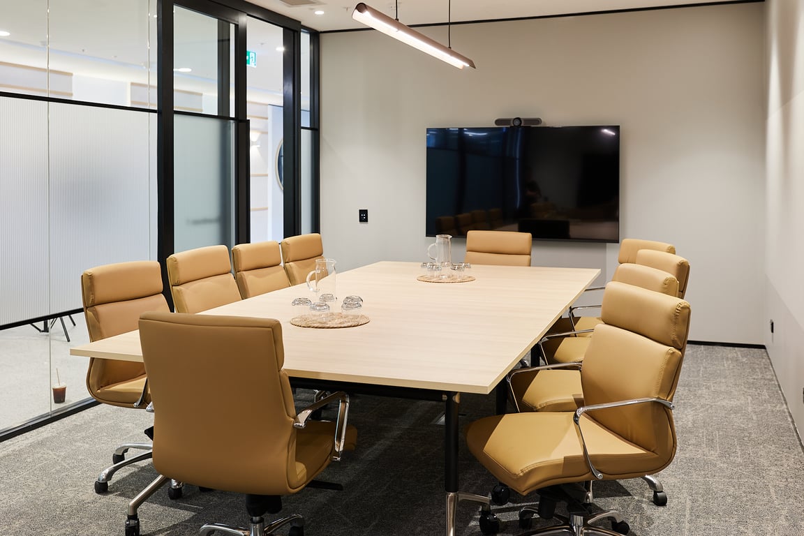 An interior shot of Boardroom 1 - 10 person