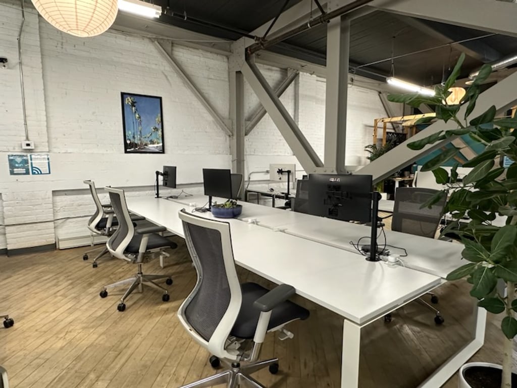 An interior shot of Cowork + Connect