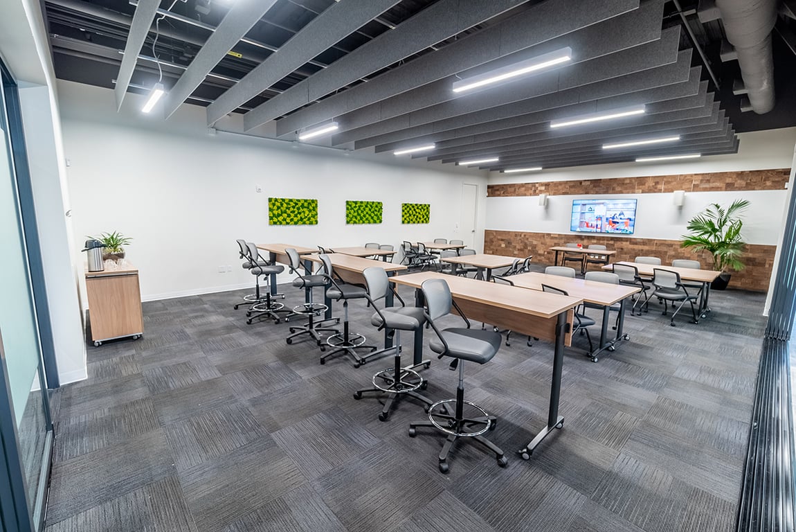 An interior shot of Training / Ideation Studio