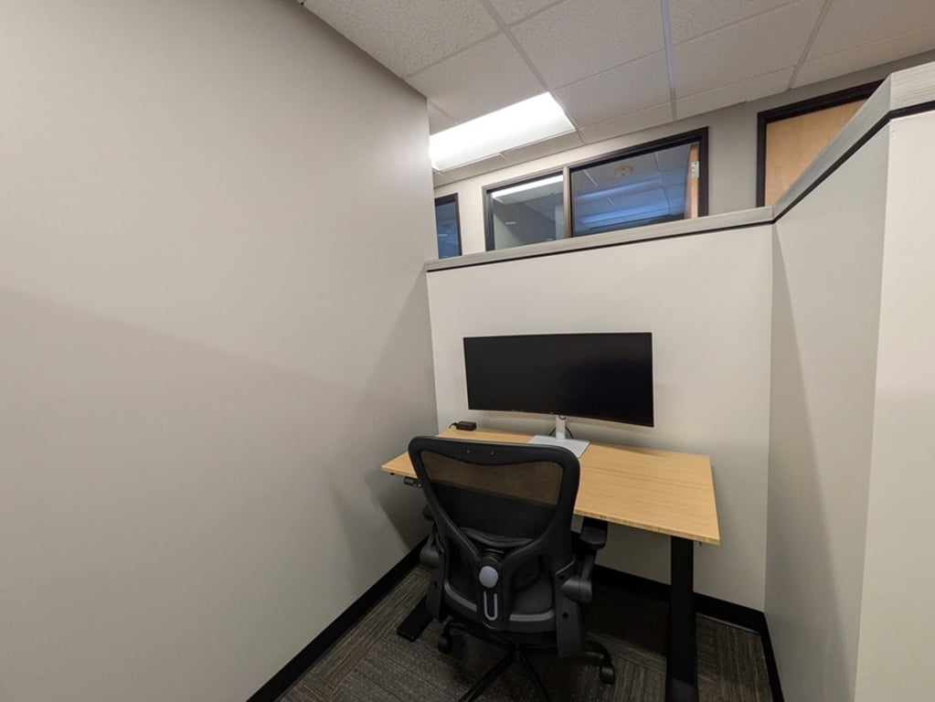 An interior shot of Hot-Desk 207