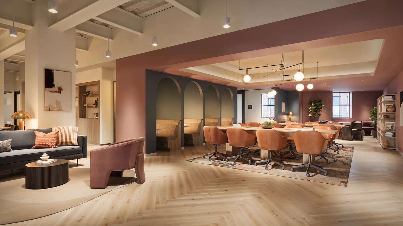 An interior shot of Industrious - Copley