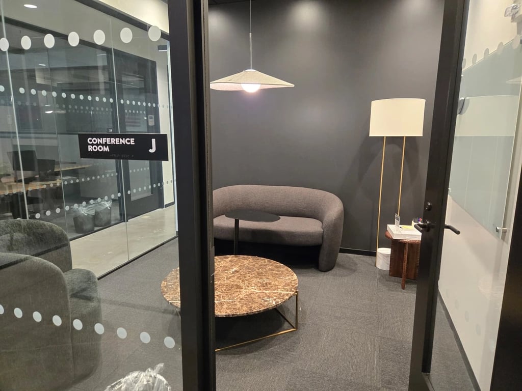 An interior shot of Conf Room J
