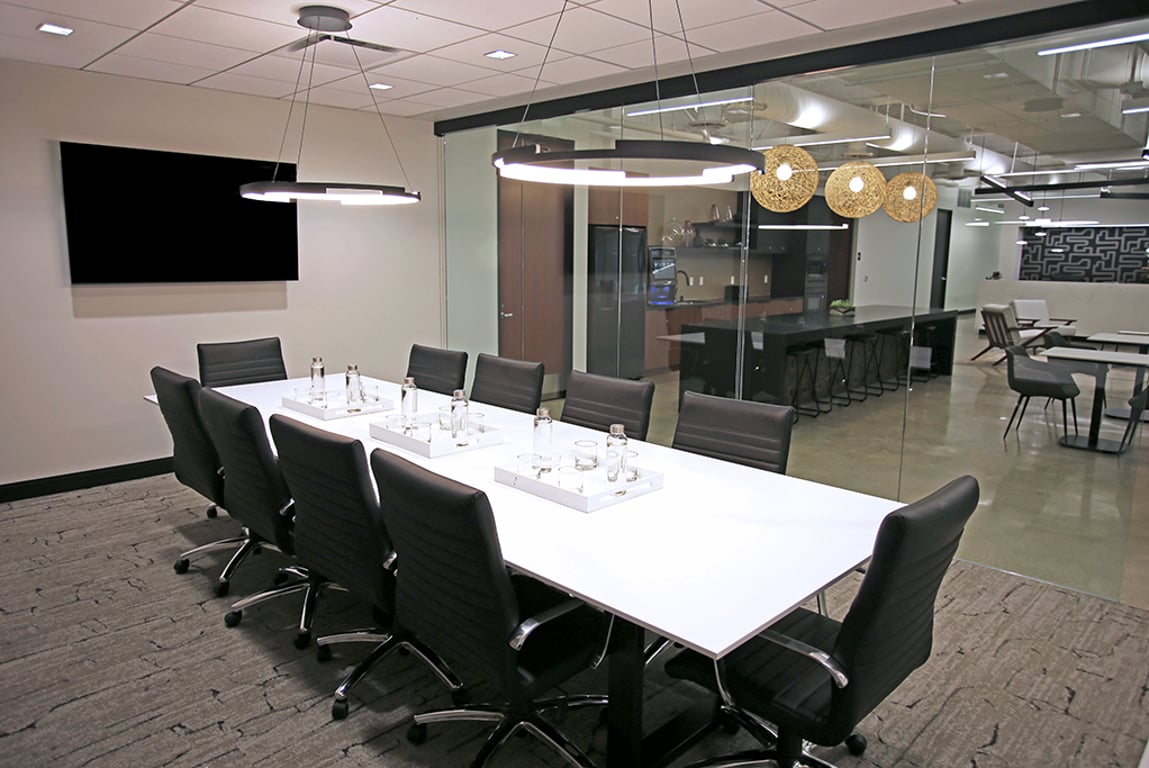 An interior shot of 10 Person Meeting Room