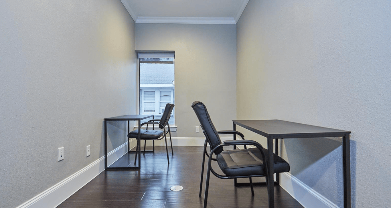 An interior shot of Private office