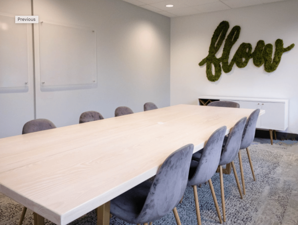 An interior shot of Boardroom