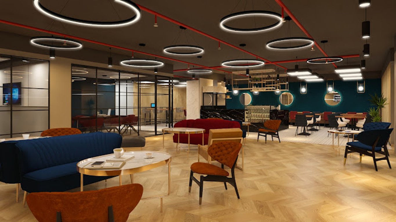 An interior shot of Awfis - Elpro Mall