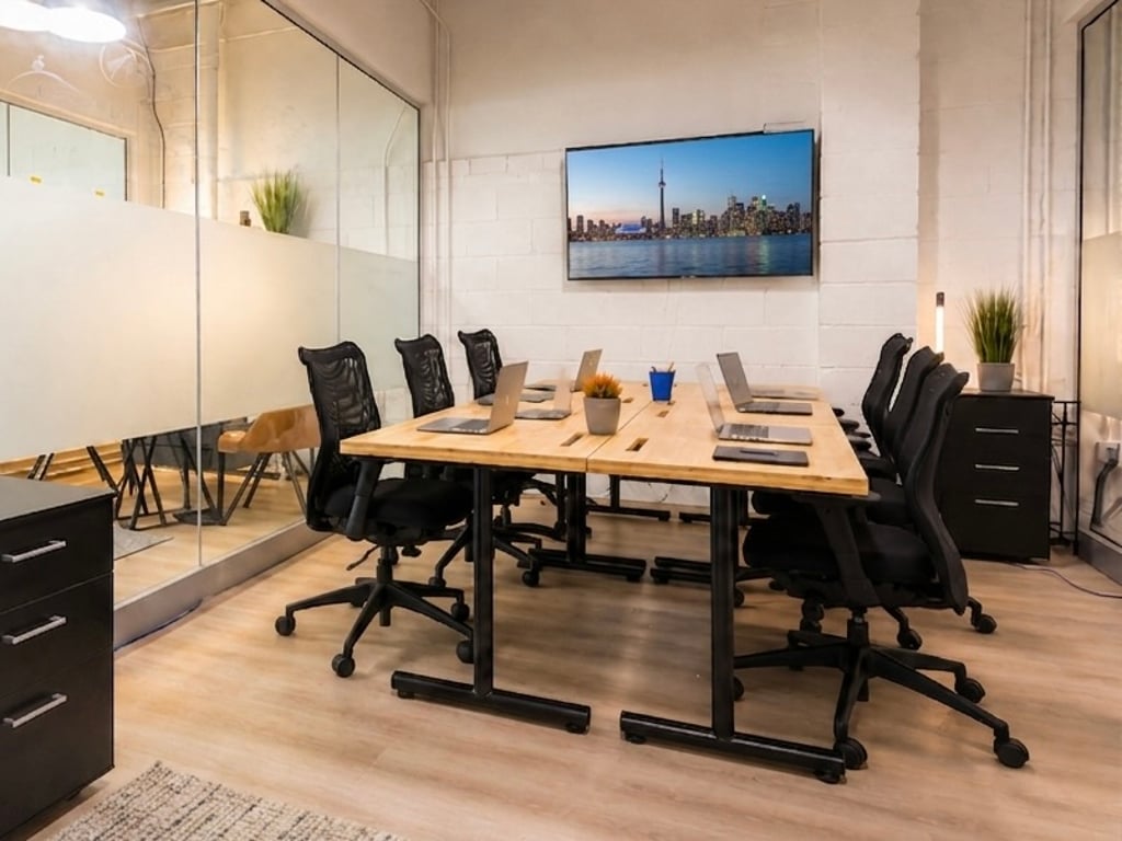 An interior shot of 6-Person Office