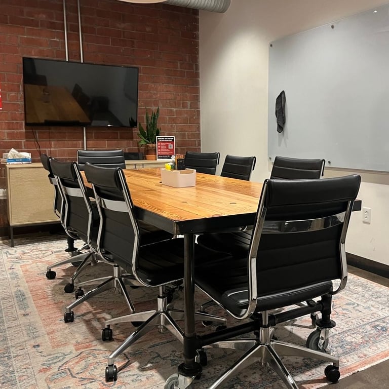 An interior shot of Dock 2 Conference Room (8 people)