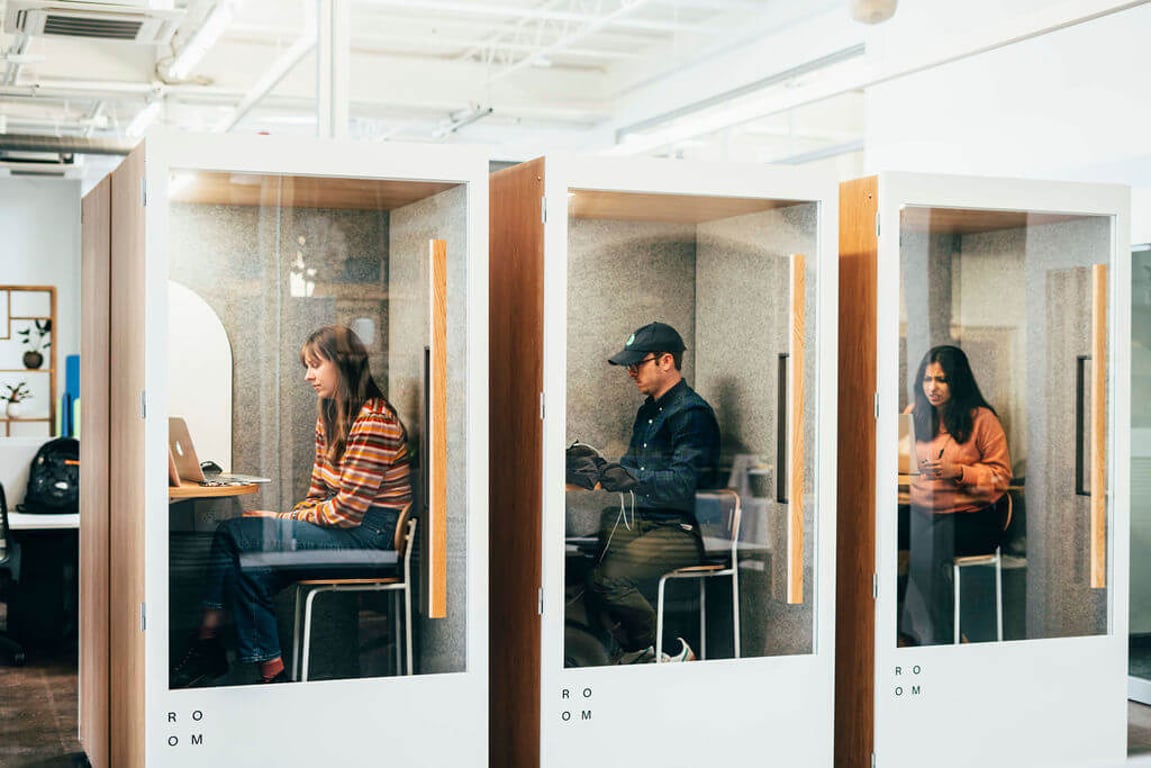 An interior shot of Hatch Coworking