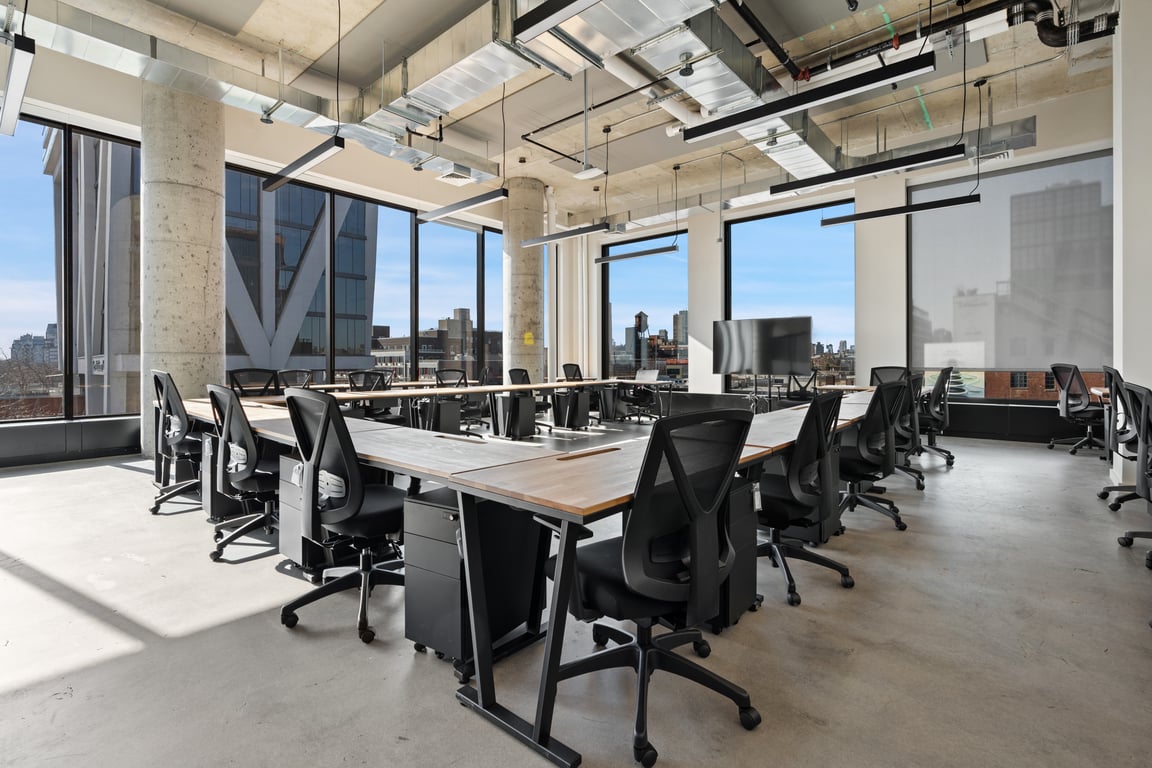 An interior shot of Suite1: Upscale Industrial Space for Coworking, Off-Sites, & Events