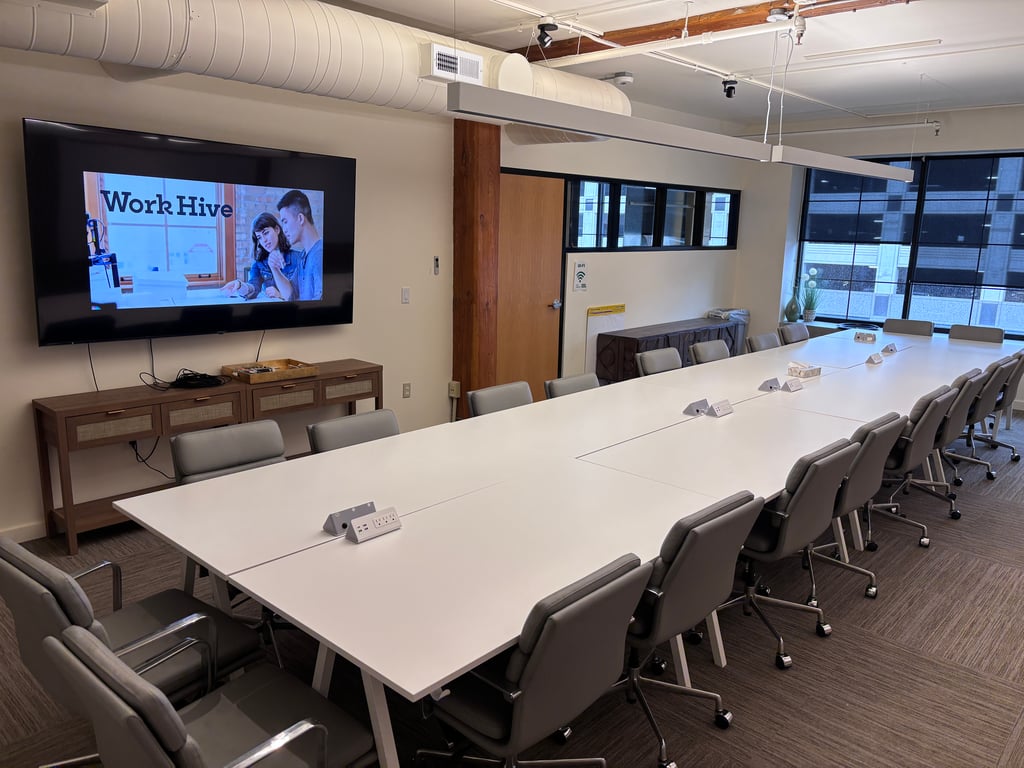 An interior shot of HQ Conference Room 401