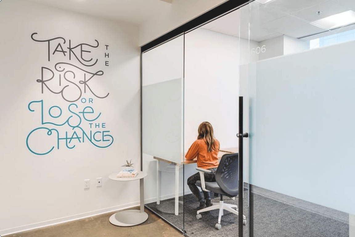 An interior shot of Private Office Day Pass