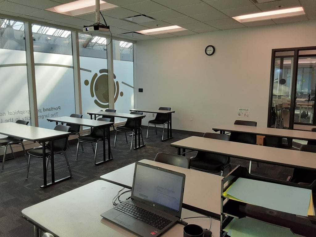 An interior shot of Room 7