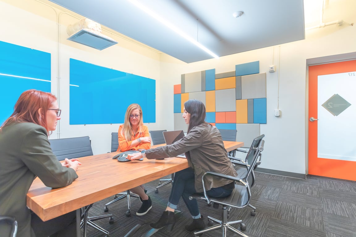 An interior shot of Conference Room 2