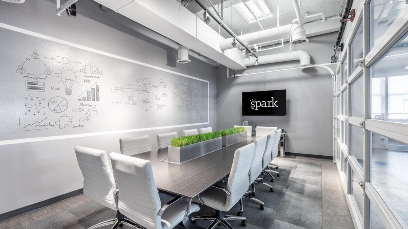 An interior shot of Large Classroom