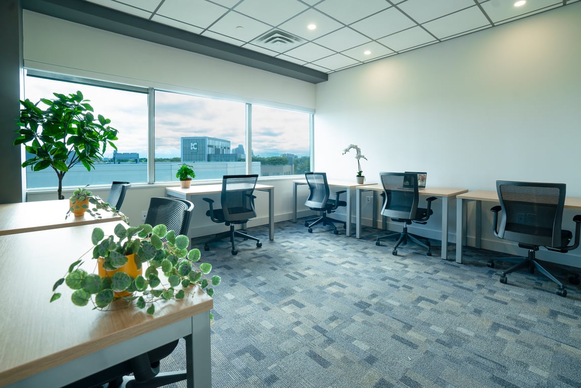 An interior shot of Spacious Private Office for 6 with a Window View