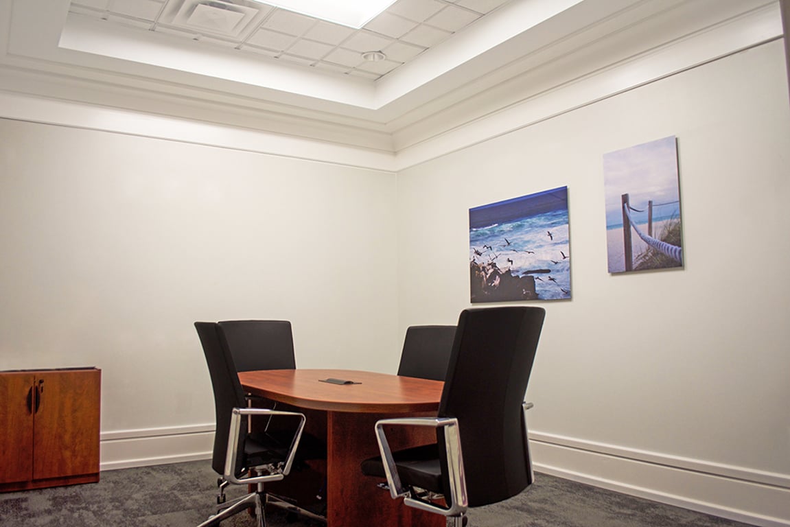 An interior shot of 4 Person Meeting Room