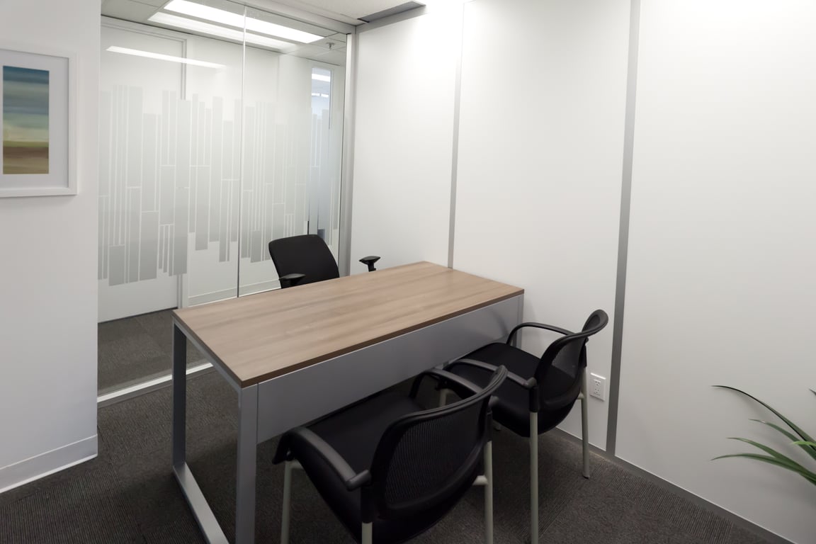 An interior shot of Private office 0-2 user