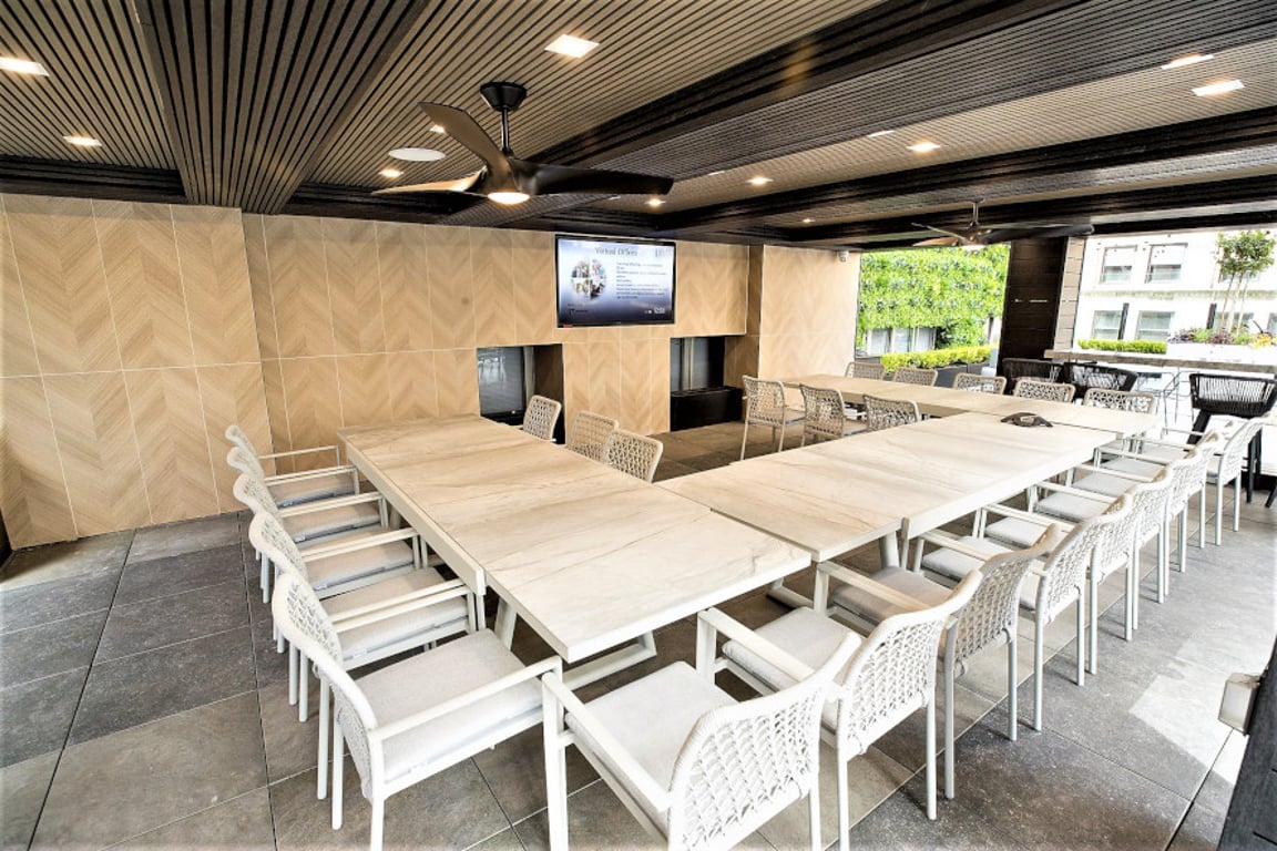 An interior shot of Rooftop Terrace
