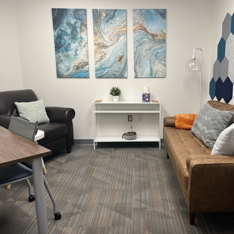 An interior shot of Interior Therapy Conversation Room