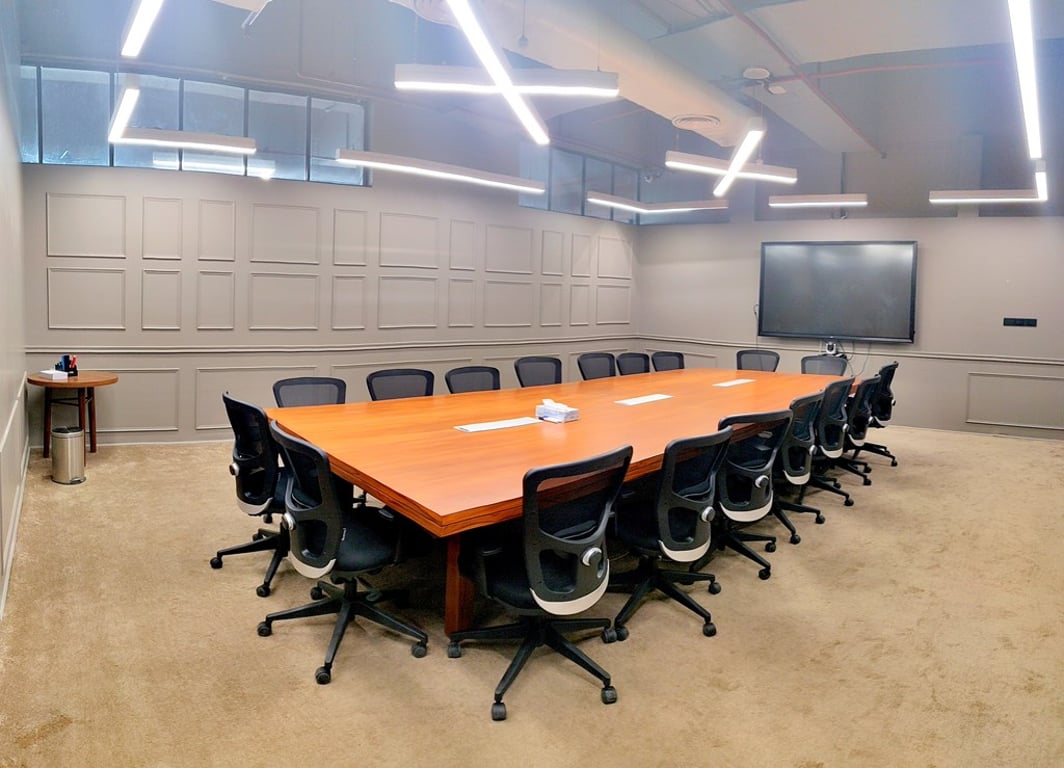 An interior shot of Boardroom