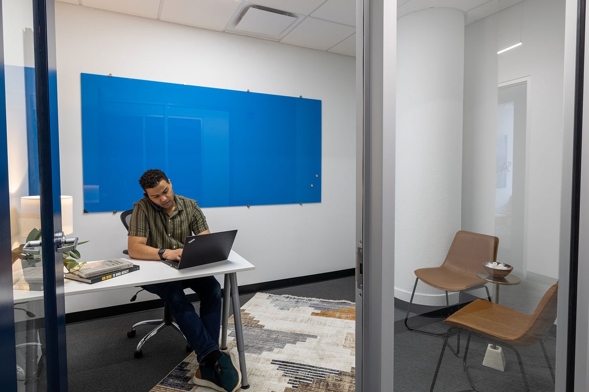 An interior shot of Private Day Office
