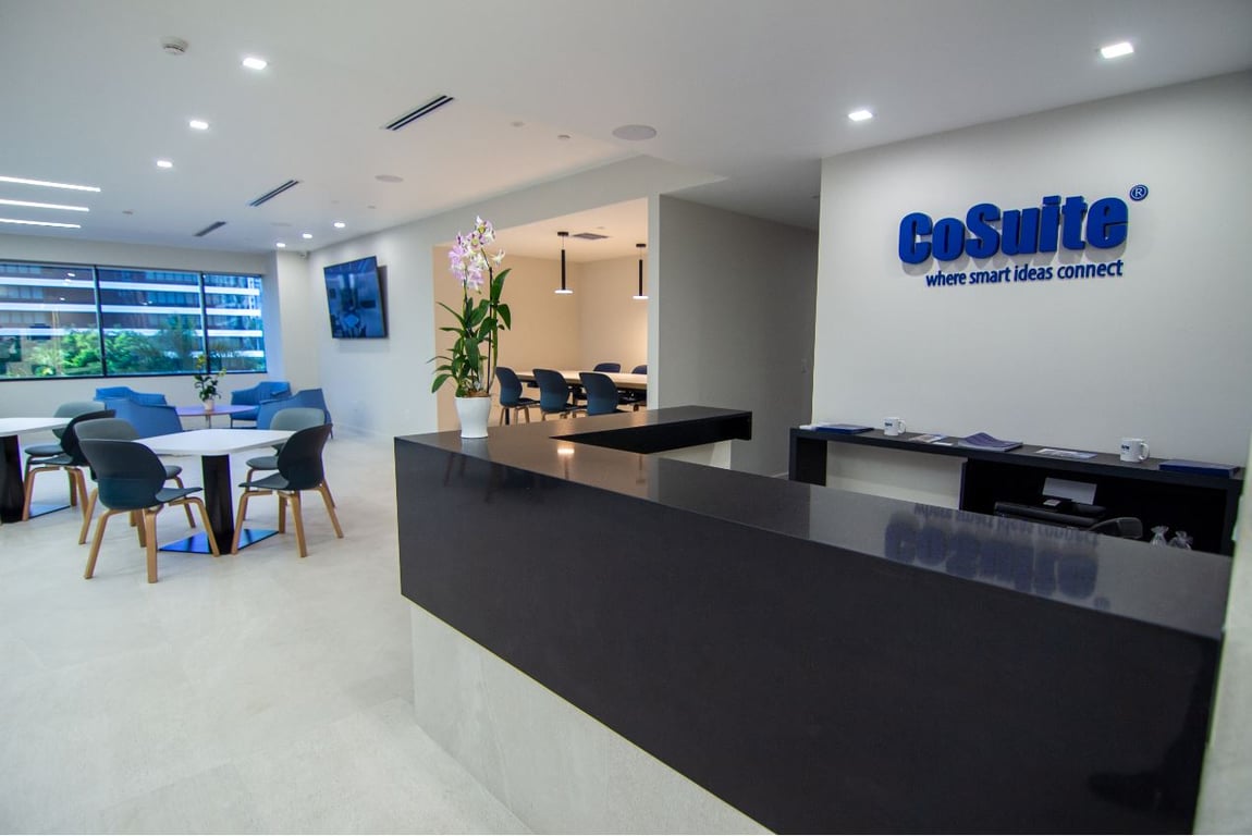 An interior shot of CoSuite - Brickell