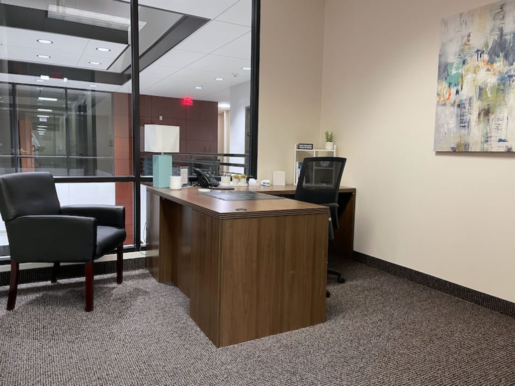 An interior shot of Private Office at Allen Center