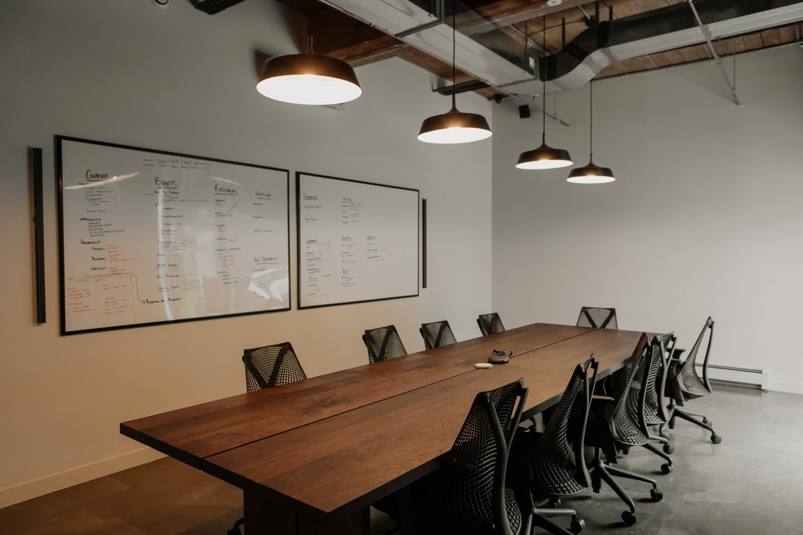An interior shot of Kitsilano Boardroom