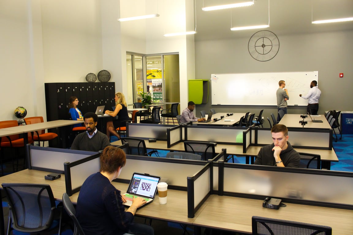 An interior shot of IncubatorCTX