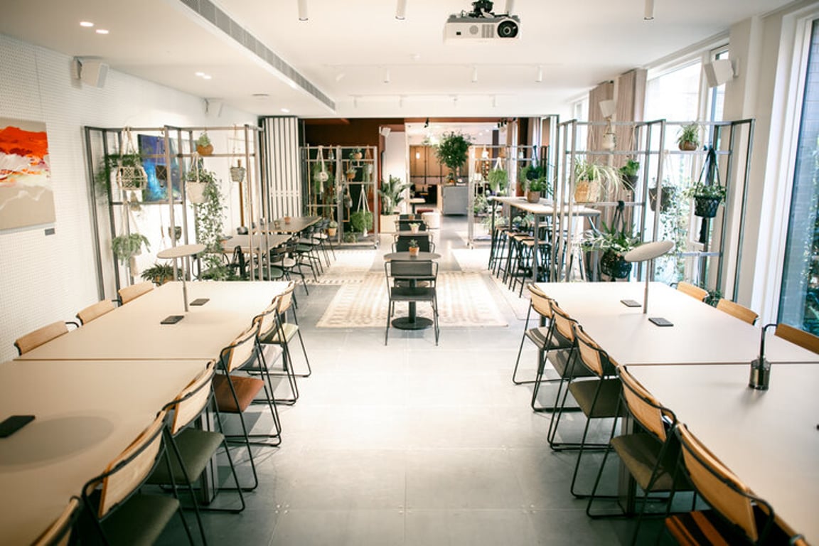An interior shot of x+why - People’s Mission Hall