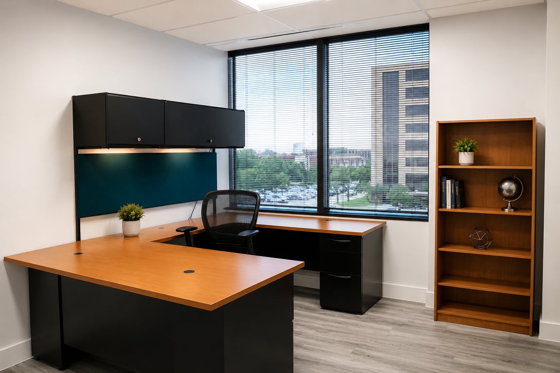 An interior shot of Exterior Private Office - 07