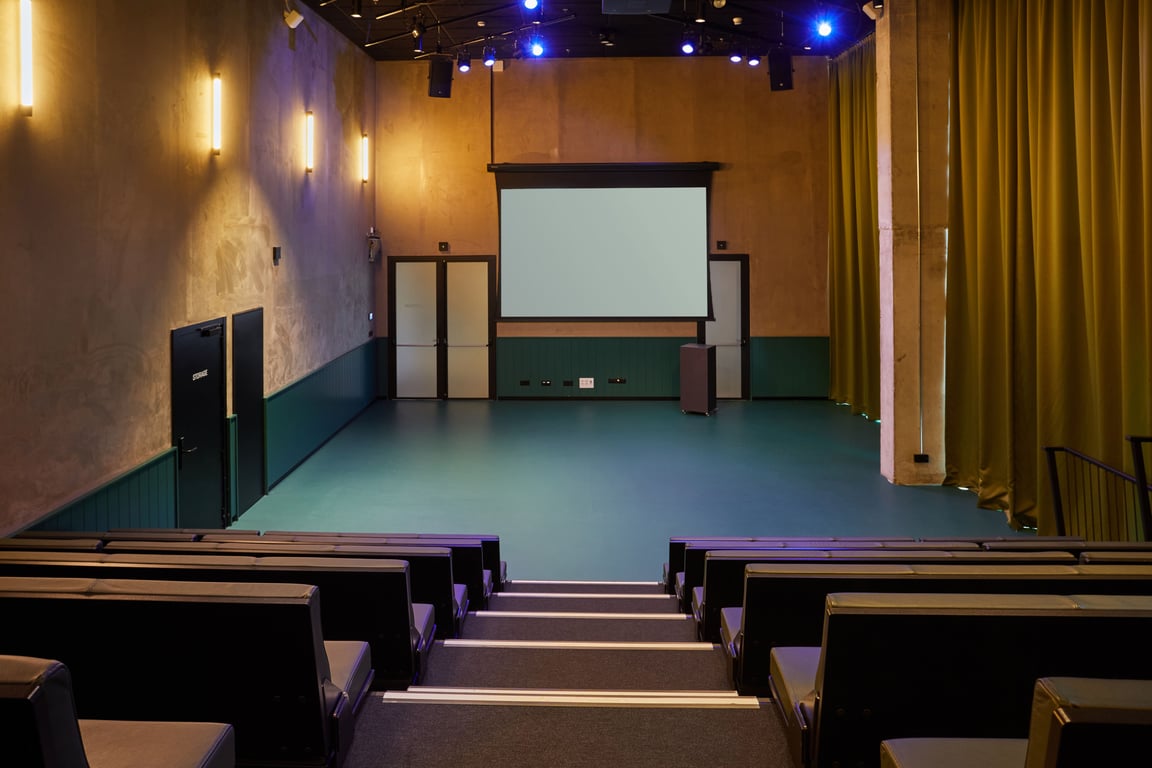 An interior shot of THEATER