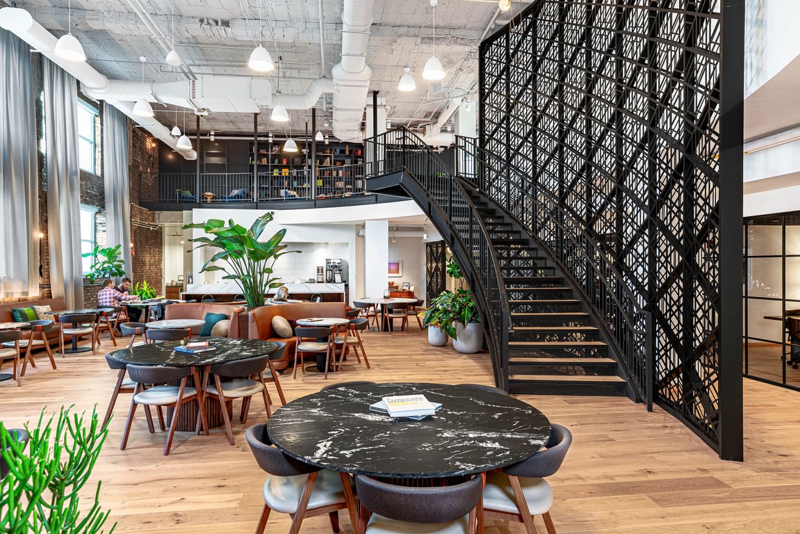 An interior shot of Industrious - Central Loop