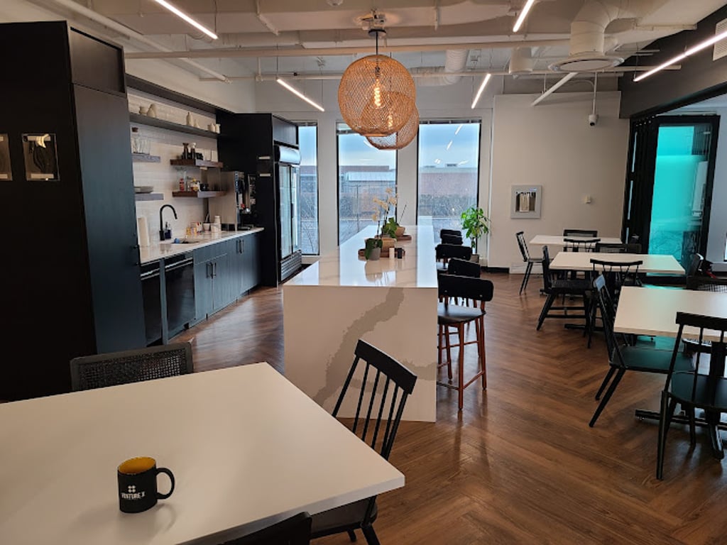 An interior shot of Venture X - Rolling Meadows
