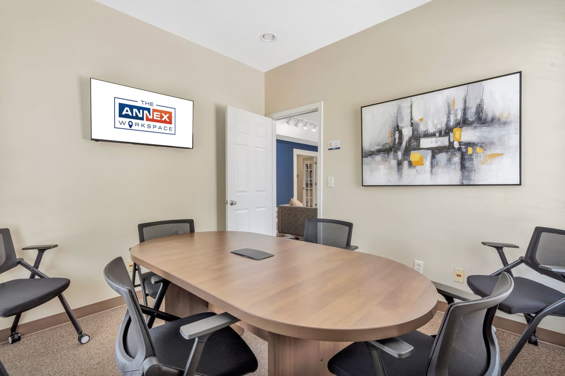 An interior shot of Annex Workspace St. Peters Conference Room #2
